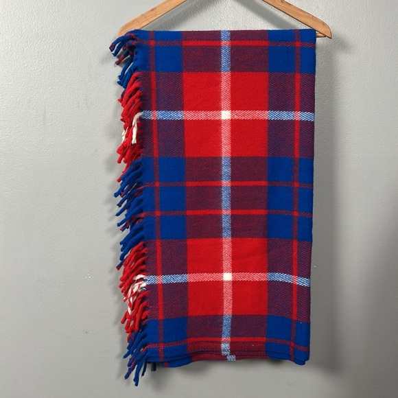 Vintage faribault Made in Minnesota Plaid Blanket Rectangular - Picture 2 of 10